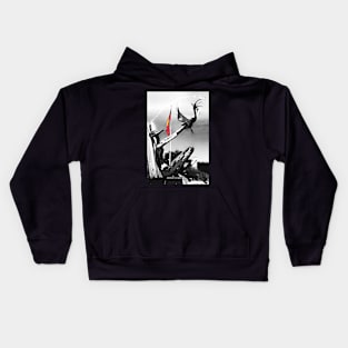 Kaurna Man with Bird Kids Hoodie